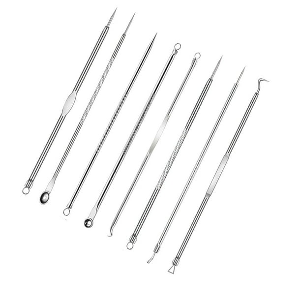 Cateissary 7 unids/set Kit de herramientas de eliminación de espinillas herramientas prácticas de espinillas herramientas de cuidado Facial Almacenamiento y organización del hogar