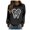 Black, variant on Women's Trendy Pullover Hoodie Letter Print Round Neck Top For Fall & Winter Hoodies Women No Hood Colla Sweatshirt Women Hoodies Men Women Zip up Hoodies Women Zippe Ski Sweatshirt Hot Hoodie Colla