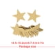 thumbnail image 4 of Matsuzay Estrellas colgantes Delicado pequeño adorno de carteles Decoración de fiesta Adornos de estrellas portátiles Suministros festivos Kits de decoración para fiestas oro beis, 4 of 6