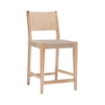 thumbnail image 1 of Tabouret de comptoir Parisi, Naturel (Lot de 2), 1 of 8