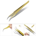 thumbnail image 3 of Pinzas para injerto de pestañas, pinzas profesionales de acero inoxidable, pinzas para pestañas postizas, herramienta de extensión de pestañas, diseño aerodinámico, 3 of 8