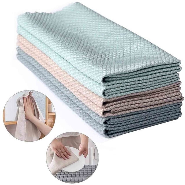 Oleegame 1PC Ten Dollar Items Cleaning Kitchen Utensils Set 3PC Special Cloth For Glass Cleaning No Kitchen Removal Tools Items Pink