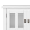 thumbnail image 4 of Simpli Home Artisan 30 inch Wide Solid Wood Transitional Low Storage Cabinet in White, 4 of 8