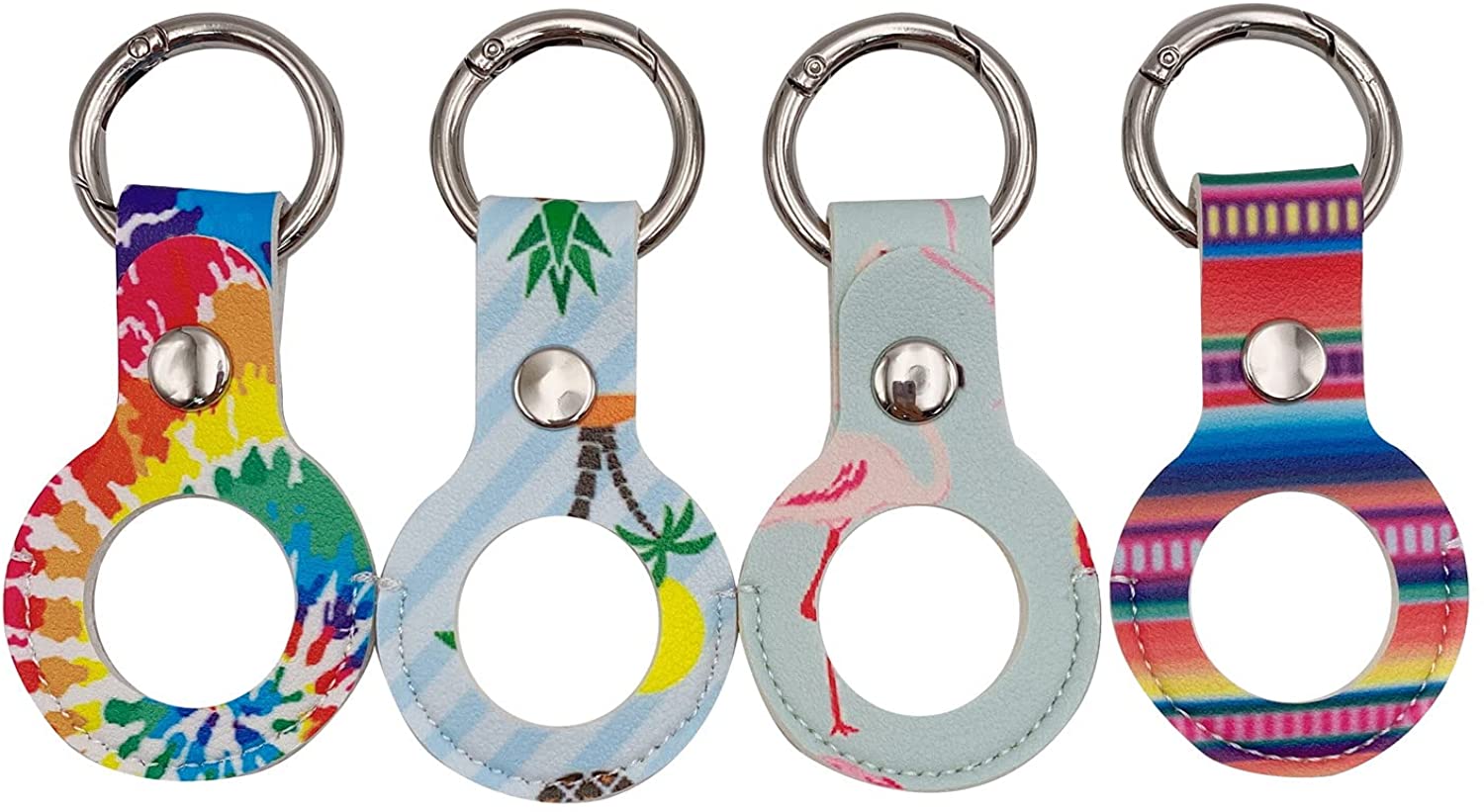 4 Pack AirTag keychain with key ring for AirTag Tracker, AirTag