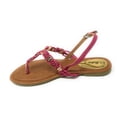 thumbnail image 2 of Victoria K Women's Multi Knots With Metallic Beads and Gold Centered Ring Sandals, 2 of 4