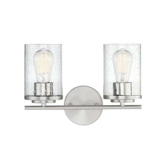 Marshall 2-Light Bathroom Vanity Light in Polished Chrome