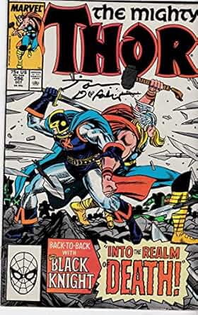 The Mighty Thor #396 VF/NM. Signed Tom Defalco