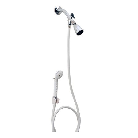 Carex Hand Held Shower Spray with Diverter Valve Shower