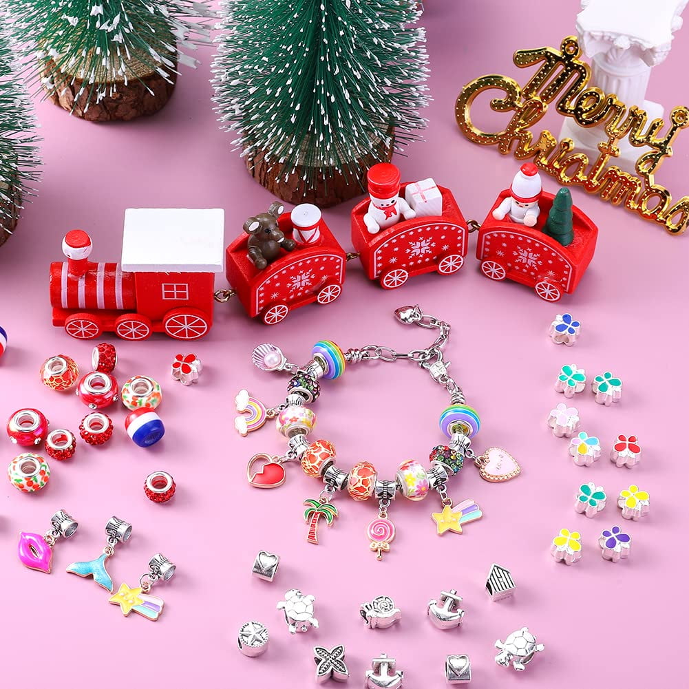 AIPRIDY 150 Pcs Kids Bracelet Making Kit,Unicorn Mermaid Crafts Gifts Set Can Inspires Imagination and Creativity, The Gifts for Girls5-12 Years Old