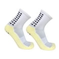 thumbnail image 2 of Calcetinas medios resistentes a la resbalón, 1 par de calcetinas medios de agarre reduce lasesiones para el voleibol para el fútbol, 2 of 8