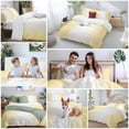 thumbnail image 5 of 3 Piece Yellow Ombre Duvet Cover Set Queen Size, Microfiber Comforter/Quilt Cover with Corner Ties and 2 Pillowcases, Modern Gradient Abstract Art All Season Soft Bedding with Zipper Closure, 5 of 8