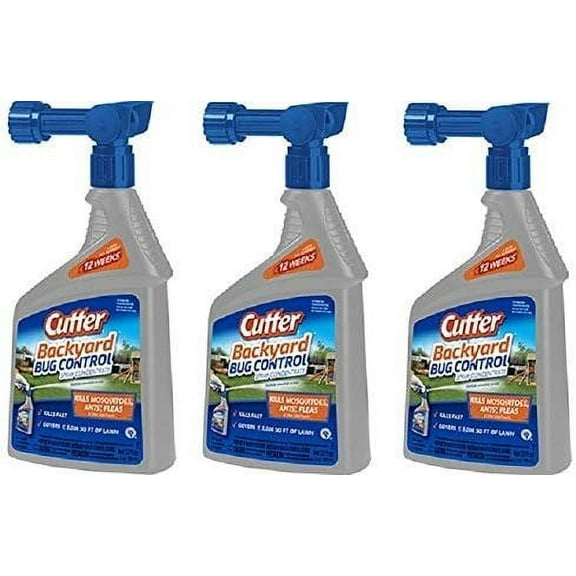 Cutter HG-61067 32 oz Backyard Bug Control Spray - Quantity 3