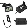 thumbnail image 2 of Digital Thermometer Hygrometer with External Probe Temperature Gauge Humidity Meter for Reptile Incubator Poultry Reptile Living Room Office (3 Pcs), 2 of 4