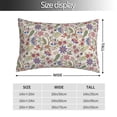 thumbnail image 2 of Kdxio Cotton Pillow Cases 16"x24" Pillowcases,Soft and Breathable Bedroom Pillow Cases-Paisley Flowers-No Pillow Core, 2 of 5