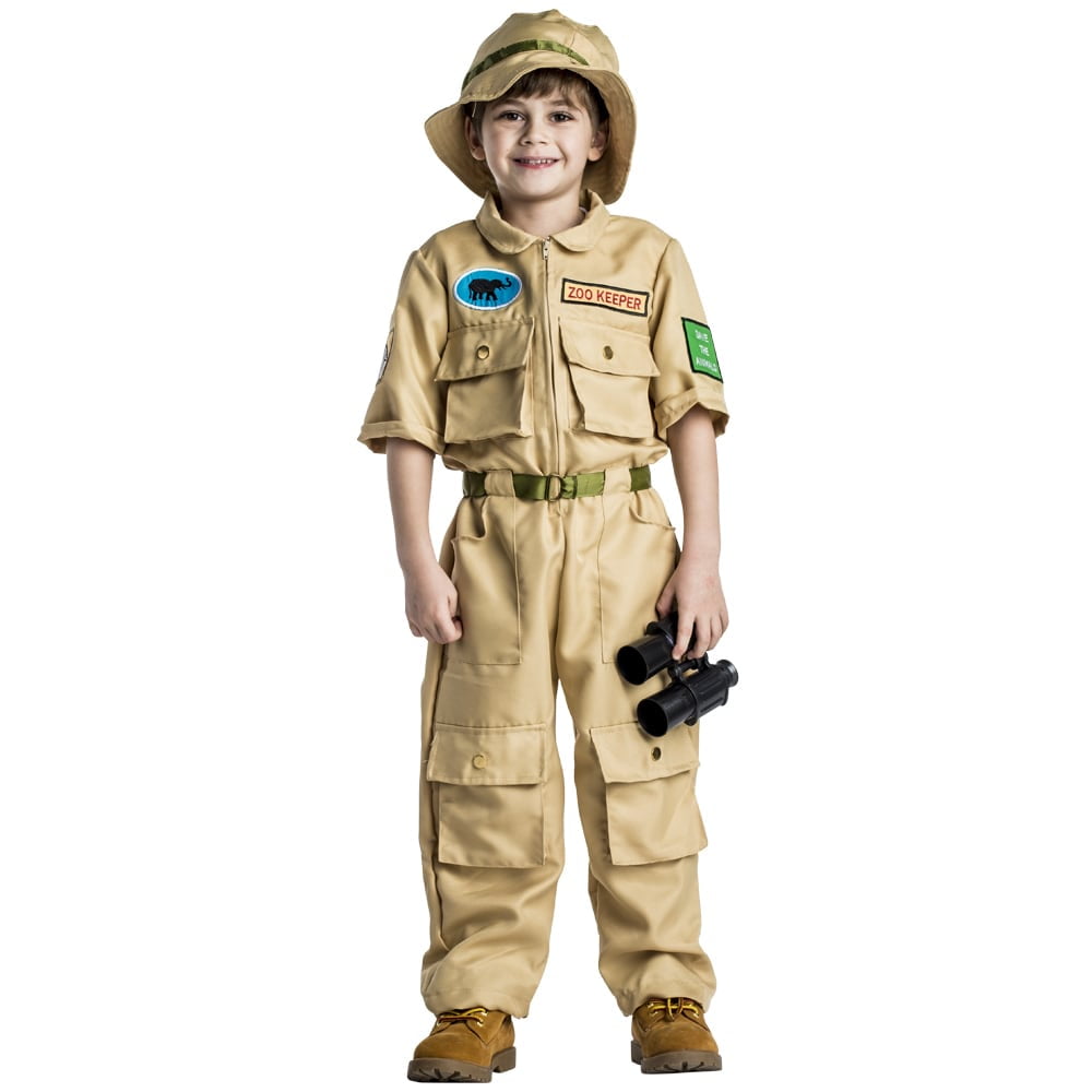 Dress Up America Boys' Polyester Zoo Keeper Halloween Costume Walmart