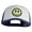 Royal, variant on Smile Face Circular Patched Cotton Trucker Cap - Royal OSFM