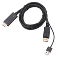thumbnail image 4 of Conector /M + USB2.0 a DP/M, cable de 180cm para , portátil, PC, Plug resistente, resolución unidireccional de 3840x2160P, salida jinwen Convertidor de cable, 4 of 5