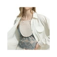 thumbnail image 6 of Cami Secret Cleavage Cover up for Women-LadyShy Lace Camisole Clip-on Mock Snappy Bra Insert Overlay Modesty Panel Vest Black, 6 of 7