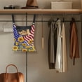thumbnail image 4 of SEANATIVE Sunflower Clothespin Bag 2 Pack American Flag Hanging Storage Organizer 4 of July Clothes Pin Bag Soft Laundry Clothespin Bag Clothespin Holder for Clothesline, 4 of 7