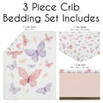 thumbnail image 6 of Sweet Jojo Designs Butterfly Pink and Purple Crib Bedding Set 3 Piece Set, 6 of 6