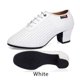 thumbnail image 1 of Zapatos de baile latino para mujer, zapatos de salón de Salsa, suela suave, zapatos de práctica de baile de PU, tacón de 5cm, zapatillas de baile para mujer, 1 of 5