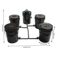 Deep Water Culture DWC Hydroponic Grow System Kit,5 Gallon Round Bucket