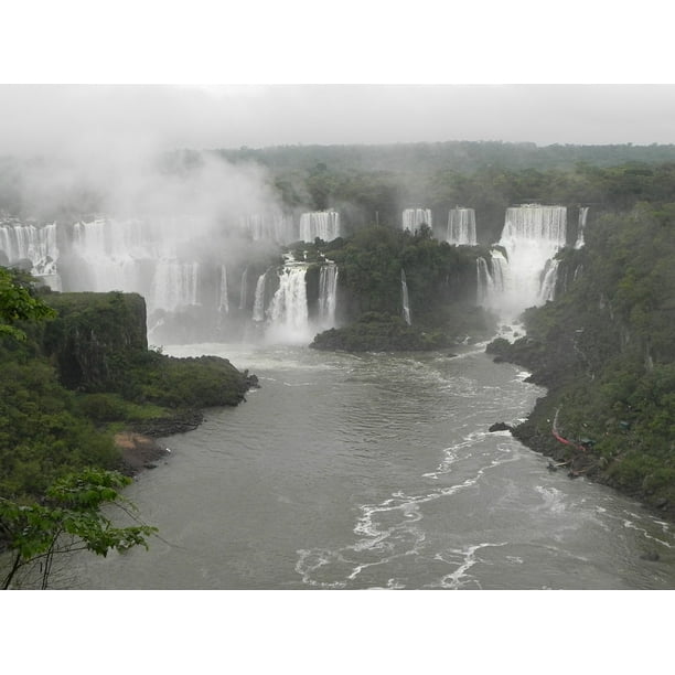 Canvas Print Brazil Iguazu Falls Paran The Igua Aƒae A A U River Stretched Canvas 10 X 14 Walmart Com Walmart Com