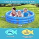 thumbnail image 4 of Inflatable pool 3 rings PVC non-slip bathtub swimming pool for toddlers children family outdoor garden water games, 4 of 5