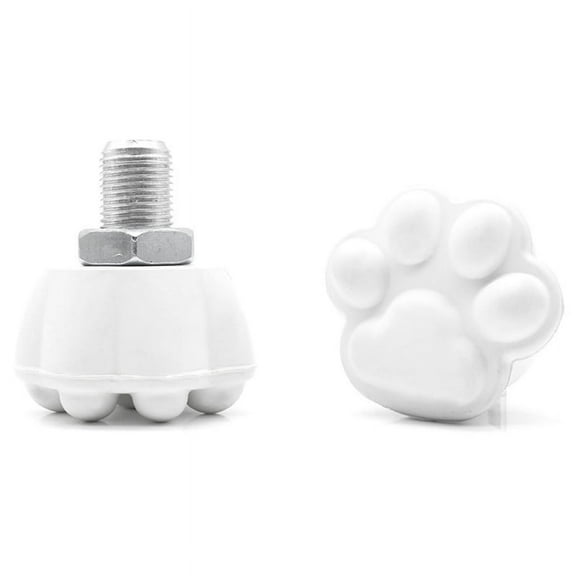 2PCS Roller Skate Toe Stops Skates Toe Stopper Practice Aids White
