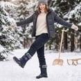 thumbnail image 2 of Ablanczoom Women Snow Boots Slip On Mid Calf Winter Boots for Women Comfortable Shoes, 2 of 8