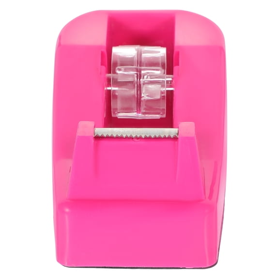 FONDOTIN 1Set Rosy Plastic Tape Dispenser for Desk and Workspace Efficiency