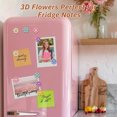 thumbnail image 4 of NiHome 30PCS Decorative 3D Resin Flower Refrigerator Magnets for Fridge, Locker, Whiteboard, Cabinet, Photo Display, Office, Home Organization, 6 Vibrant Colors in Sets of 5, Add Charm to Any Space, 4 of 7
