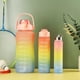 thumbnail image 3 of Juego Vasos Plástico Degradado Gran Capacidad Tres Piezas Arcoíris Que Rebota Juego Botellas Deportivas A Escala Portátil (B) Degradado Rosa Amarillo Y Azul, 3 of 8