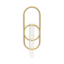 Cheungs 6158GD Sephra Metal Loop Glass Wall Planter - Gold