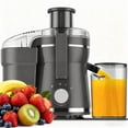 thumbnail image 1 of Extractor de jugos Airon 500W centrífugo de 3 velocidades con boca ancha de 7,5 cm, 1 of 8