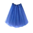 thumbnail image 3 of Hvobtty Girls' Mesh Short Skirts, Toddler Half Skirts, Children and Solid Color Dance Dress Skirt Blue 4-14 Years, 3 of 4