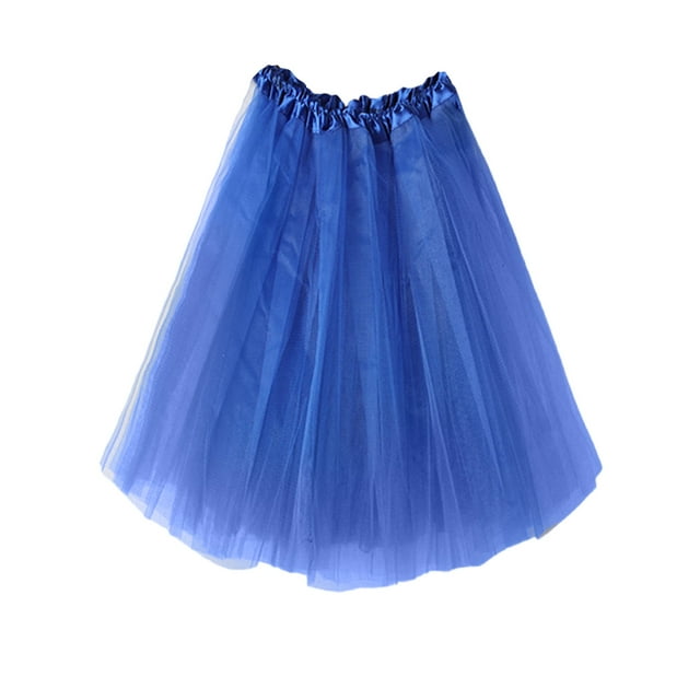 Timegard Girls Clothes Cute Elastic Waist Lightweight Loose Solid Color Flowy Mesh Skirts for Dance