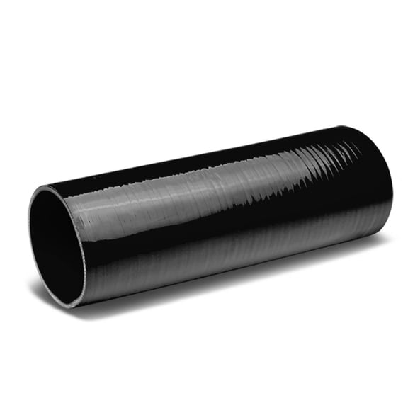 DNA Motoring 3.5" X 12" Straight 4-ply Intake Intercooler Turbo Piping Silicone Coupler Hose Black