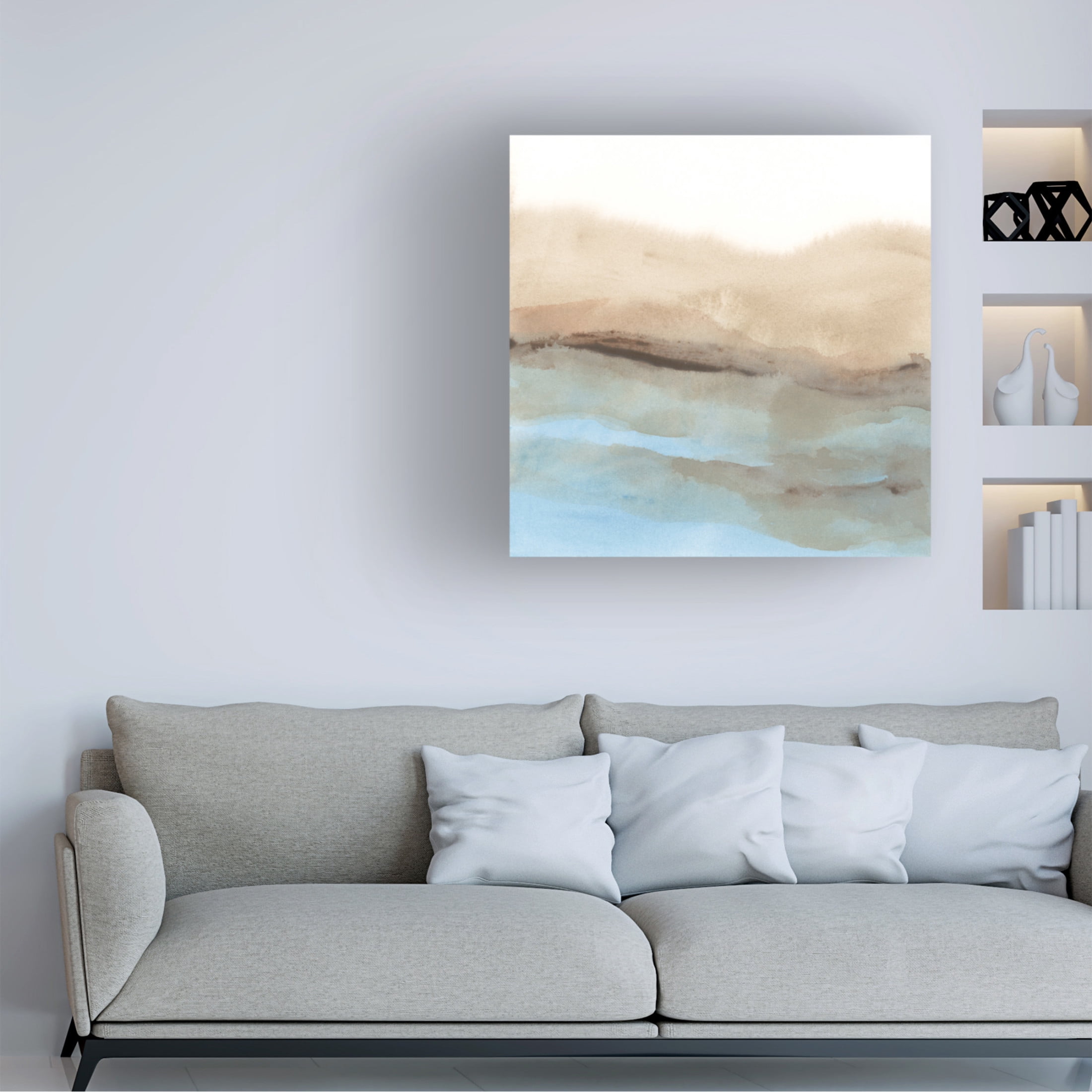 Trademark Fine Art June Erica Vess  Wave Strata I Canvas Wall Art