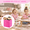 Dark Pink, Light Pink-10.5''x10.5''x11''-12, variant on Bright Colors 14''x10''x8'' 6 Cube Fabric Storage Organizer Bins