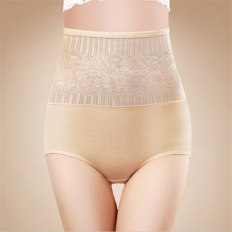 1Pc Womens Cotton Underwear High Waist Postpartum Panties for