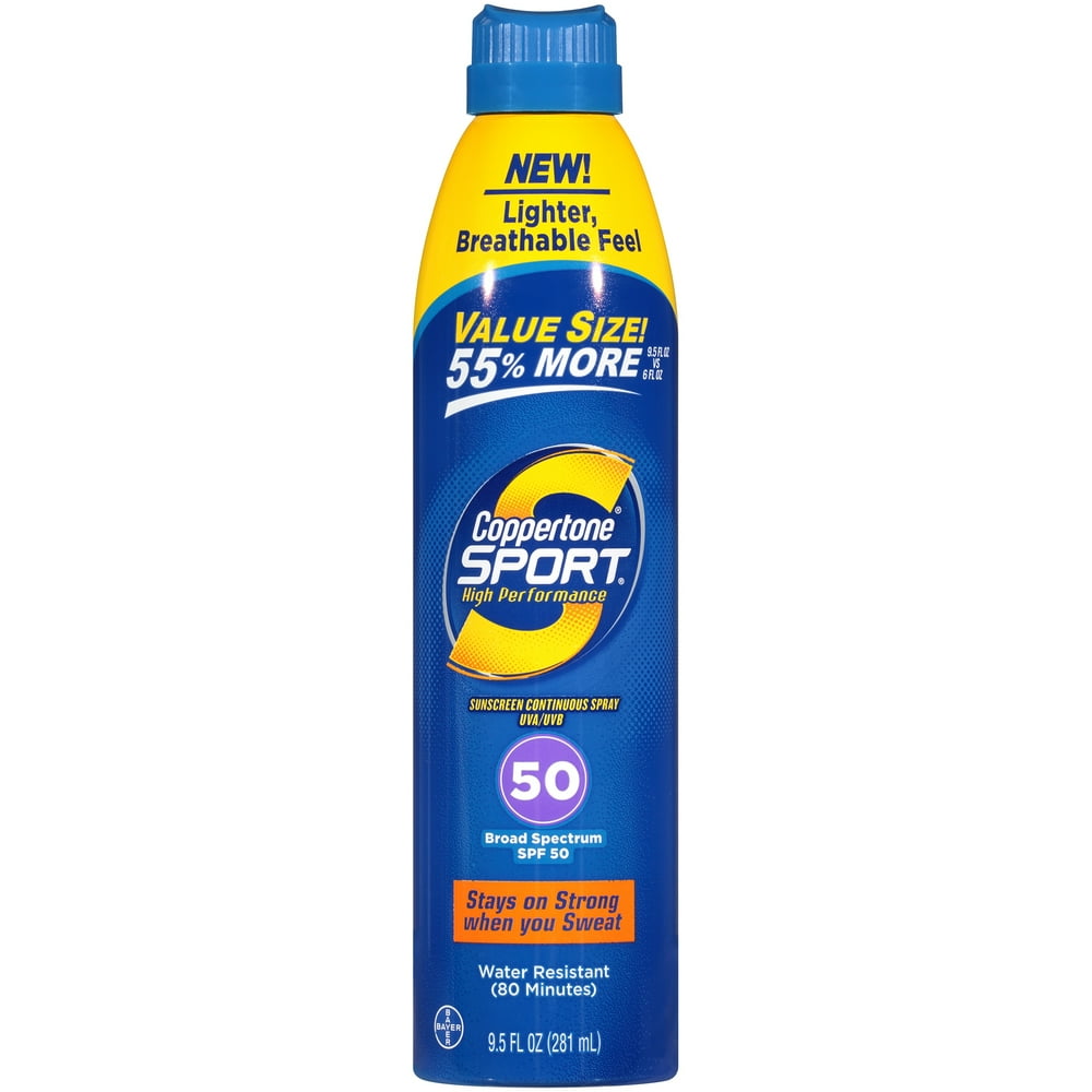 Coppertone® Sport® Broad Spectrum SPF 50 Sunscreen Spray 9.5 fl. oz
