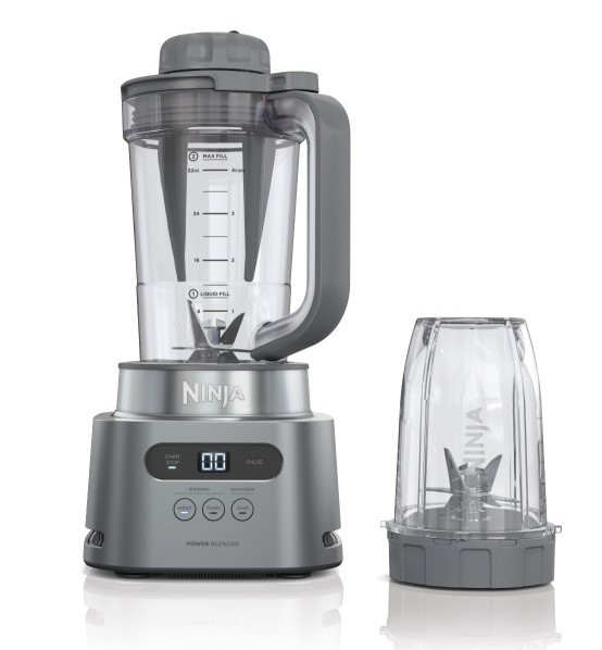 Ninja CO351B Foodi Power Pitcher 4in1 Smoothie Bowl Maker Crushing Blender  Dough Mixer Food Processor 1400WP smartTORQUE 6 Auto-iQ presets, with a  Stainless Silver Finish (Certified Refurbished) - Walmart.com