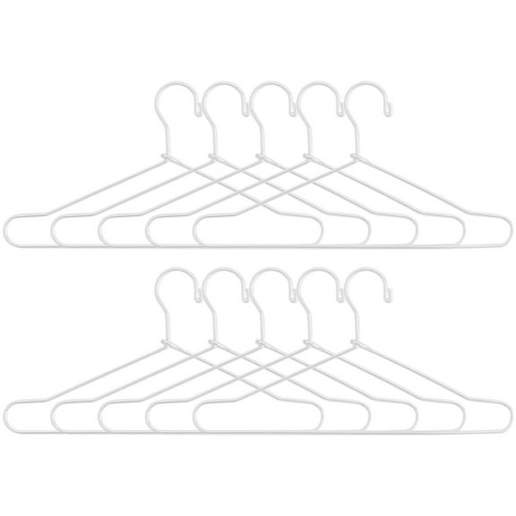 CTIRCHIU Mini Hanger Metal Hangers for Clothes White 10Pcs 4.7X2.4X0.04In