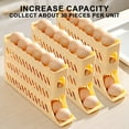 thumbnail image 6 of COM1950s Automatic Rolling Egg Dispenser,4-Tier Refrigerator Eggs Organizer with Space-Saving Design,Large Capacity Holds 30 Eggs for Kitchen Storage, 6 of 9
