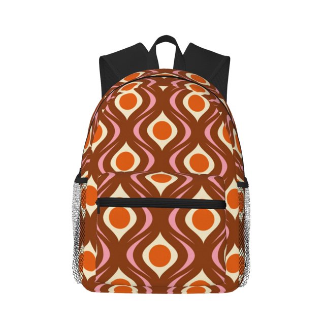 Fotbe 70's Retro Mochila Ligera Casual para Laptop para Hombres y Mujeres, Mochila Impermeable de Uso Diario, Mochila para Universidad