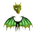 thumbnail image 2 of Máscara de alas de Disfraz Yuyangstore para adultos fiesta de disfraces verde, 2 of 8