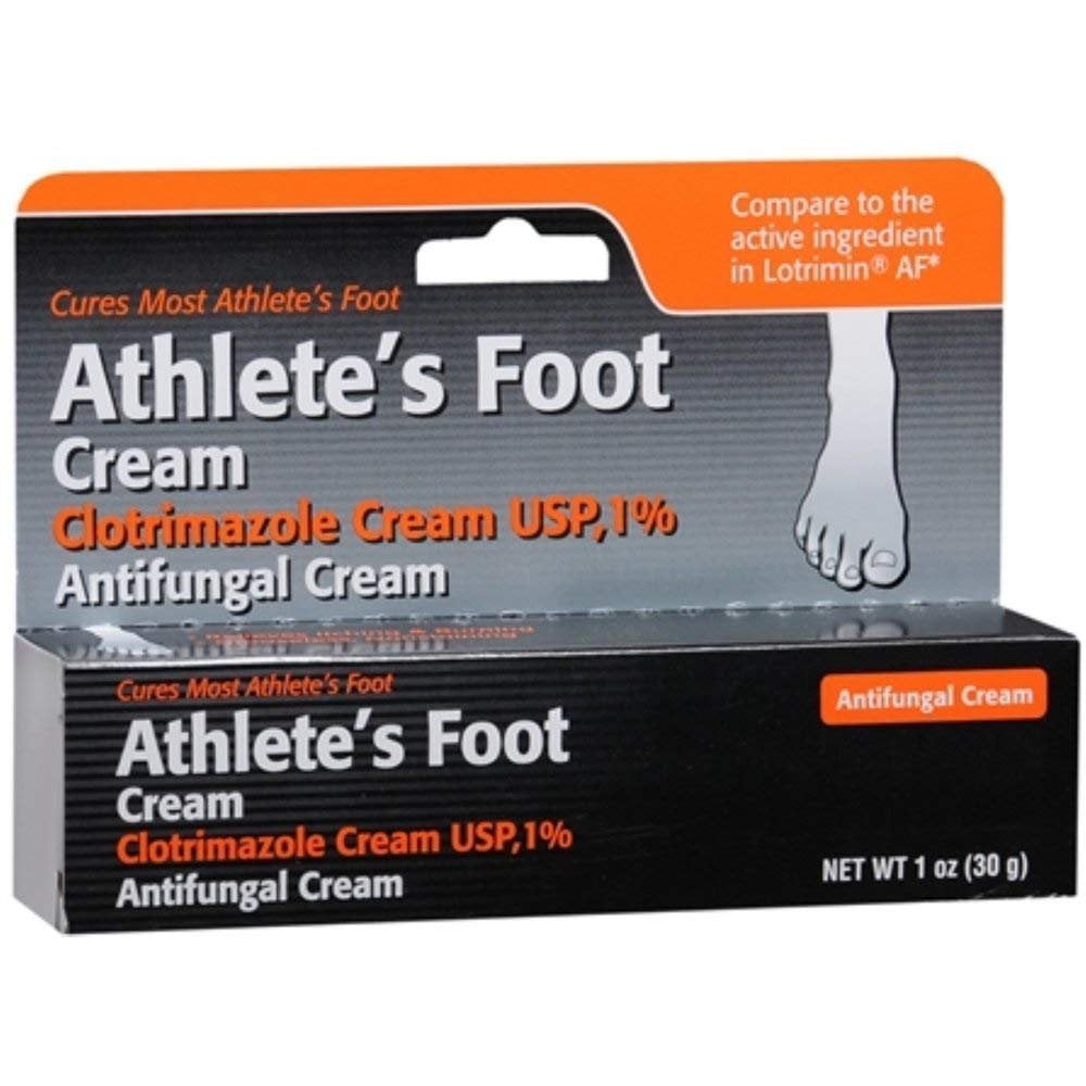 Taro Cure Athlete's Foot Clotrimazole Antifungal Cream USP 1%, 1oz, 2-Pack