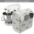thumbnail image 2 of Jasmine Stand Mixer Cover, Continuous Pattern with Minimal Flowers and Leaves Romantic Nature Art, Kitchen Appliance Organizer Bag Cover with Pockets, 5 Quarts, Olive Green and White, by Ambesonne, 2 of 4