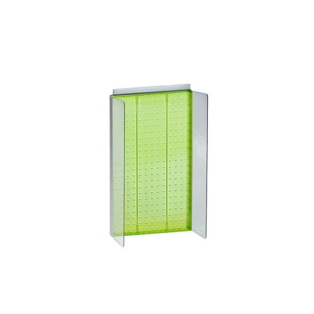 

Azar Displays 13.5 x 22 Pegboard Powerwing Display Green 700355-GRE